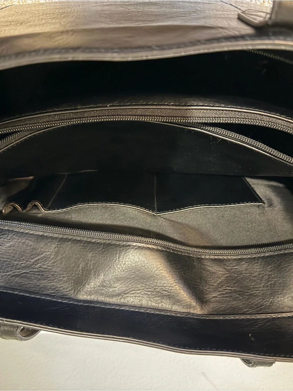 BEIS Black Work Tote Removable Shoulder Strap